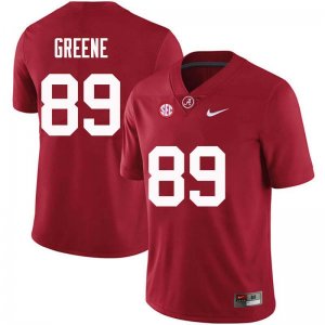 NCAA Men's Alabama Crimson Tide #89 Brandon Greene Stitched College Nike Authentic Crimson Football Jersey DL17Z34LP